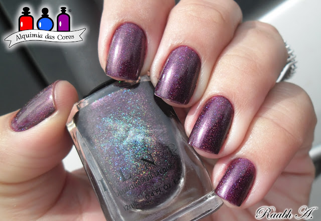 ILNP Fall Collection 2014, Holographic, Burgundy, Purple, Vinho, Roxo, Holográfico, Black Orchid, Raabh A. 