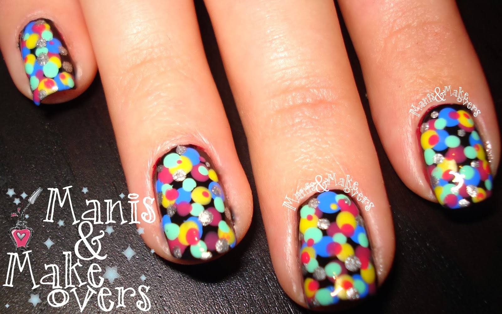 Manis & Makeovers: Confetti on Top
