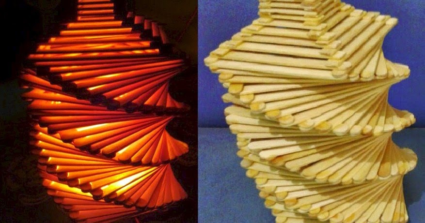 Kreasi Membuat Lampu Tidur Dari Stik Es Krim Aneka 