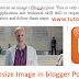 How to resize an image in Blogger post
