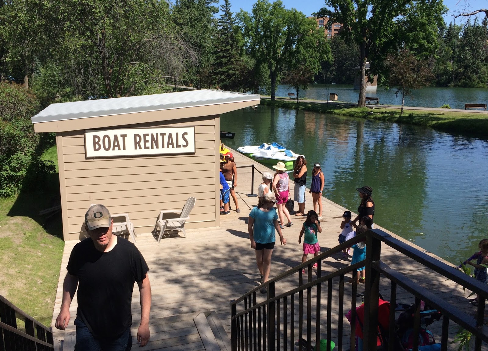 Canoeing Around Edmonton, Alberta, Canada Bowness Park, Calgary