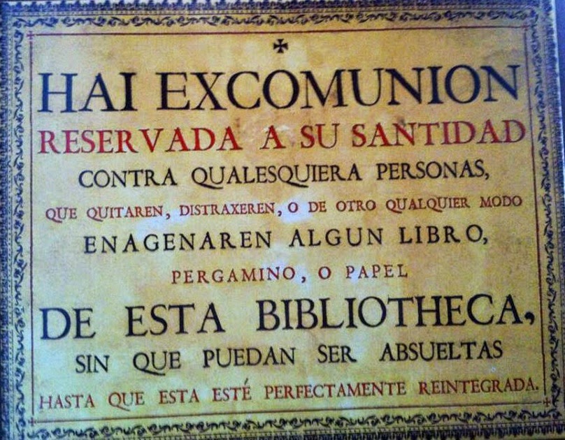 Cédula de excomunión de la Universidad de Salamanca