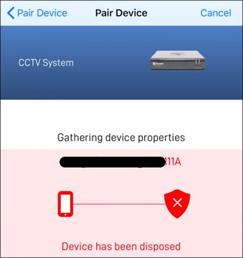 Fix Swann Error Device has been disposed —