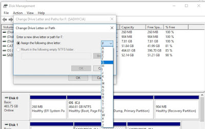 cara merubah huruf drive hard disk