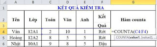 tinhoccoban.net - Hàm Counta trong Excel