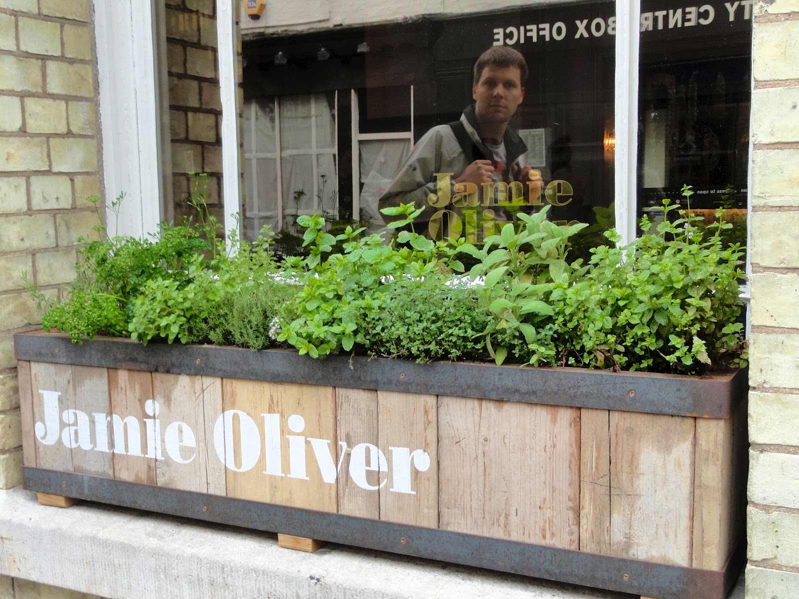 Three Six Five Images Herb garden in Jamie Oliver's window