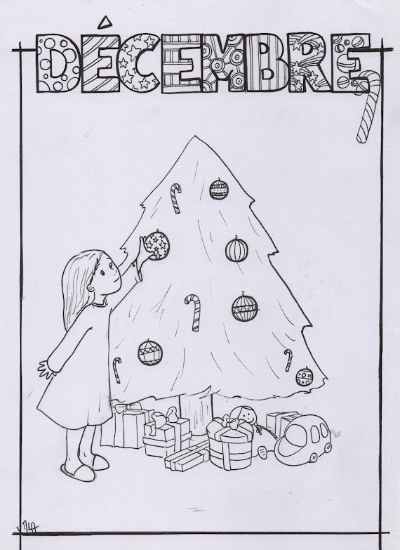 Coloriage Mois De Décembre Maternelle