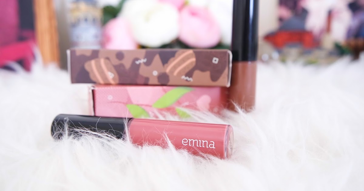 Tuty Saca Emina Cream Matte, Shade Choco Lava and Mauve Lous