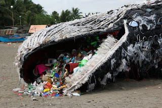 plastic whale, whale, Greenpeace