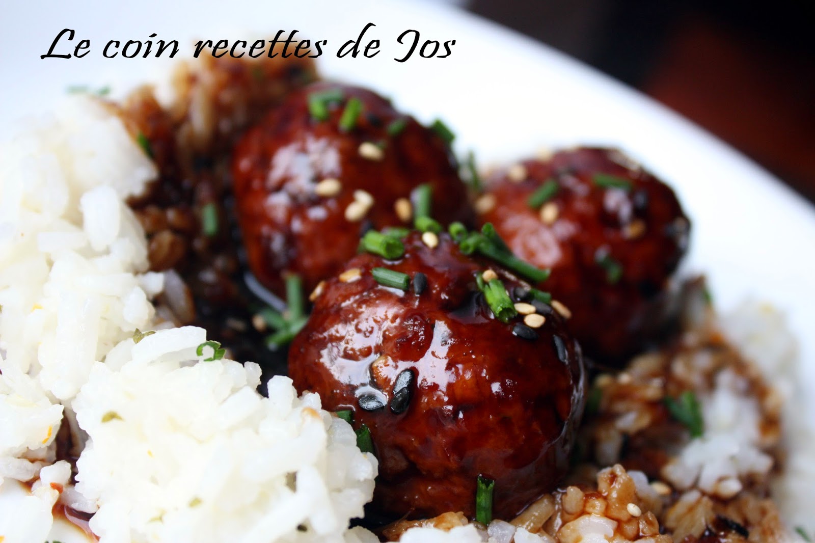 Le coin recettes de Jos: BOULETTES DE PORC TERIYAKI