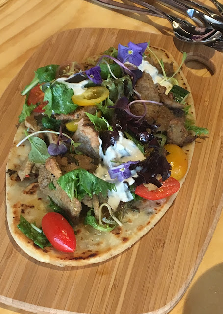 The Albion Rooftop, South Melbourne, spiced lamb paratha