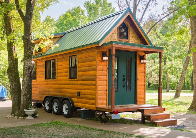 log cabin tiny house