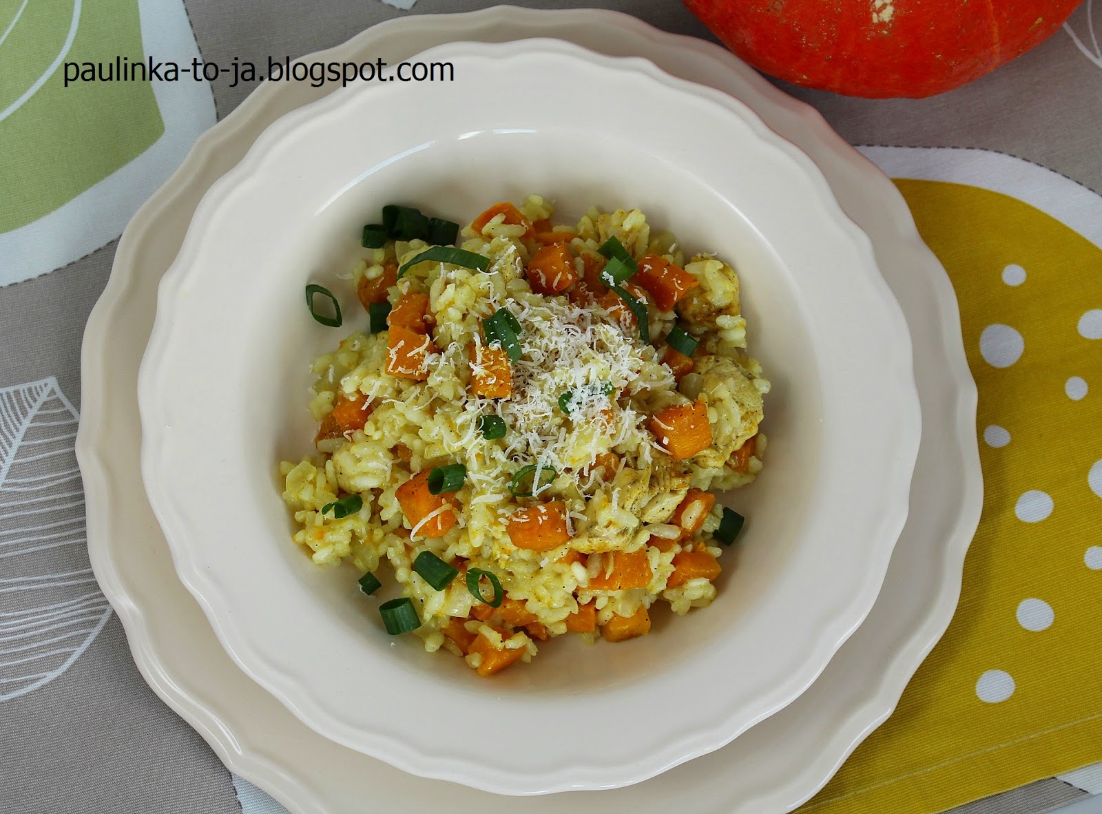 Smak mojej kuchni... Risotto z kurczakiem i dynią