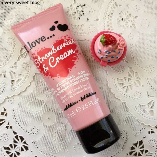 I Love...Strawberries & Cream Hand Lotion Review A Very Sweet Blog