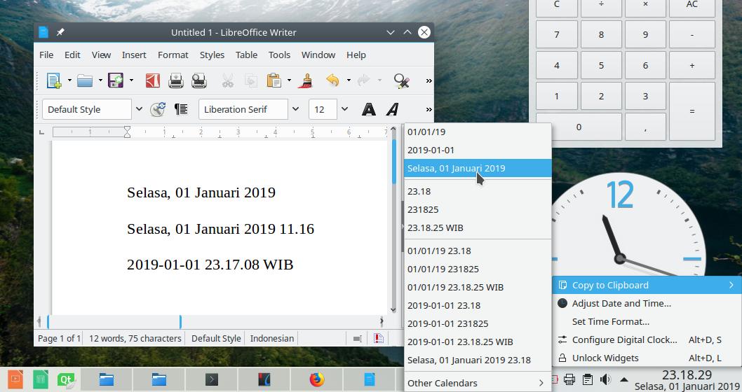 Copy Date/Time To Clipboard Is (Apparently) Back on KDE Plasma 5