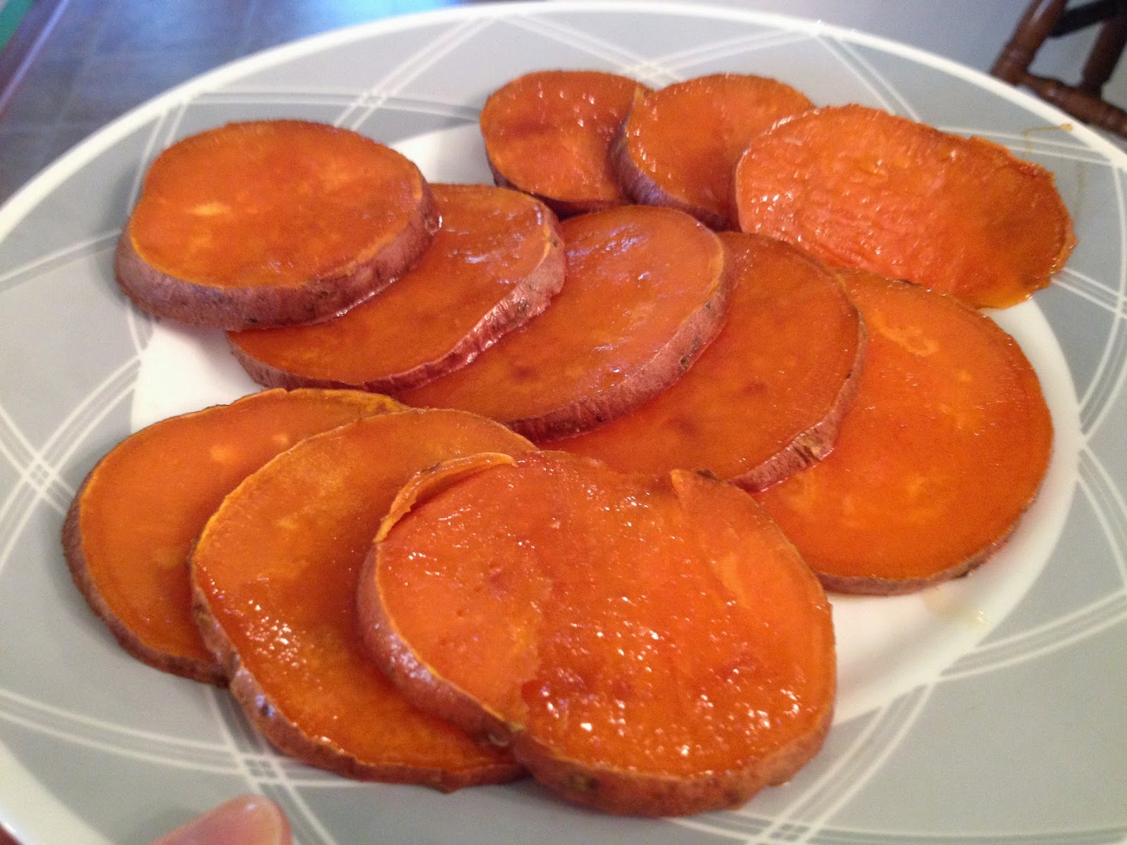 Baking con Brio Honey Glazed Sweet Potatoes