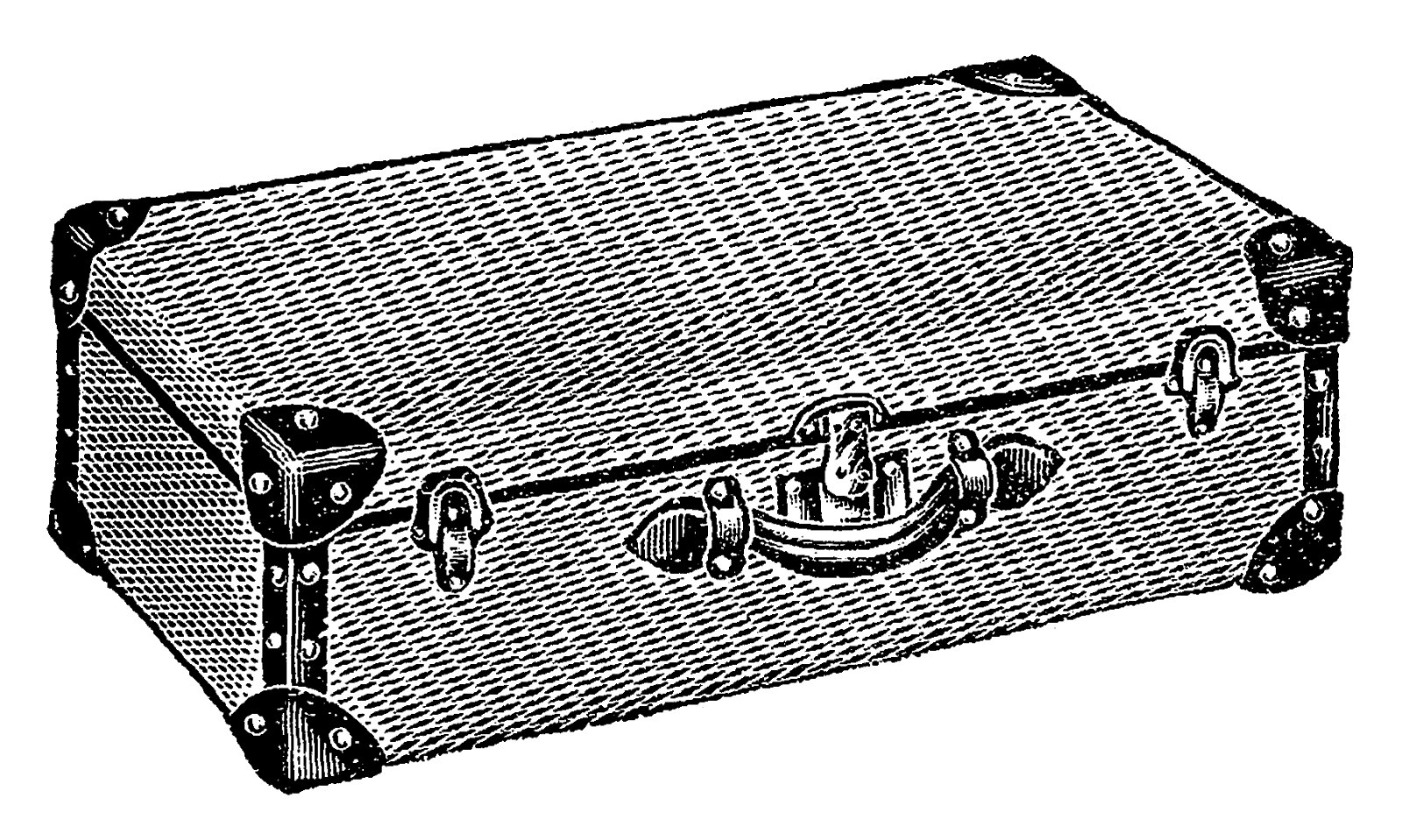 Digital Stamp Design Digital Stock Suitcase Travel Luggage Clip Art