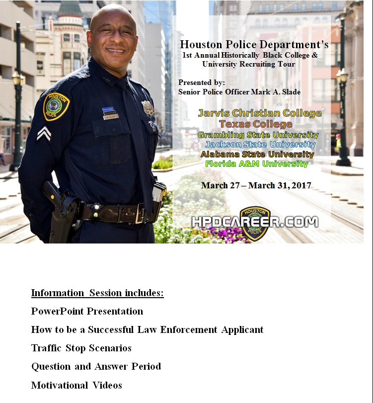 Houston Police Department Hpd Recruiting Officer Mark Slade On Tour