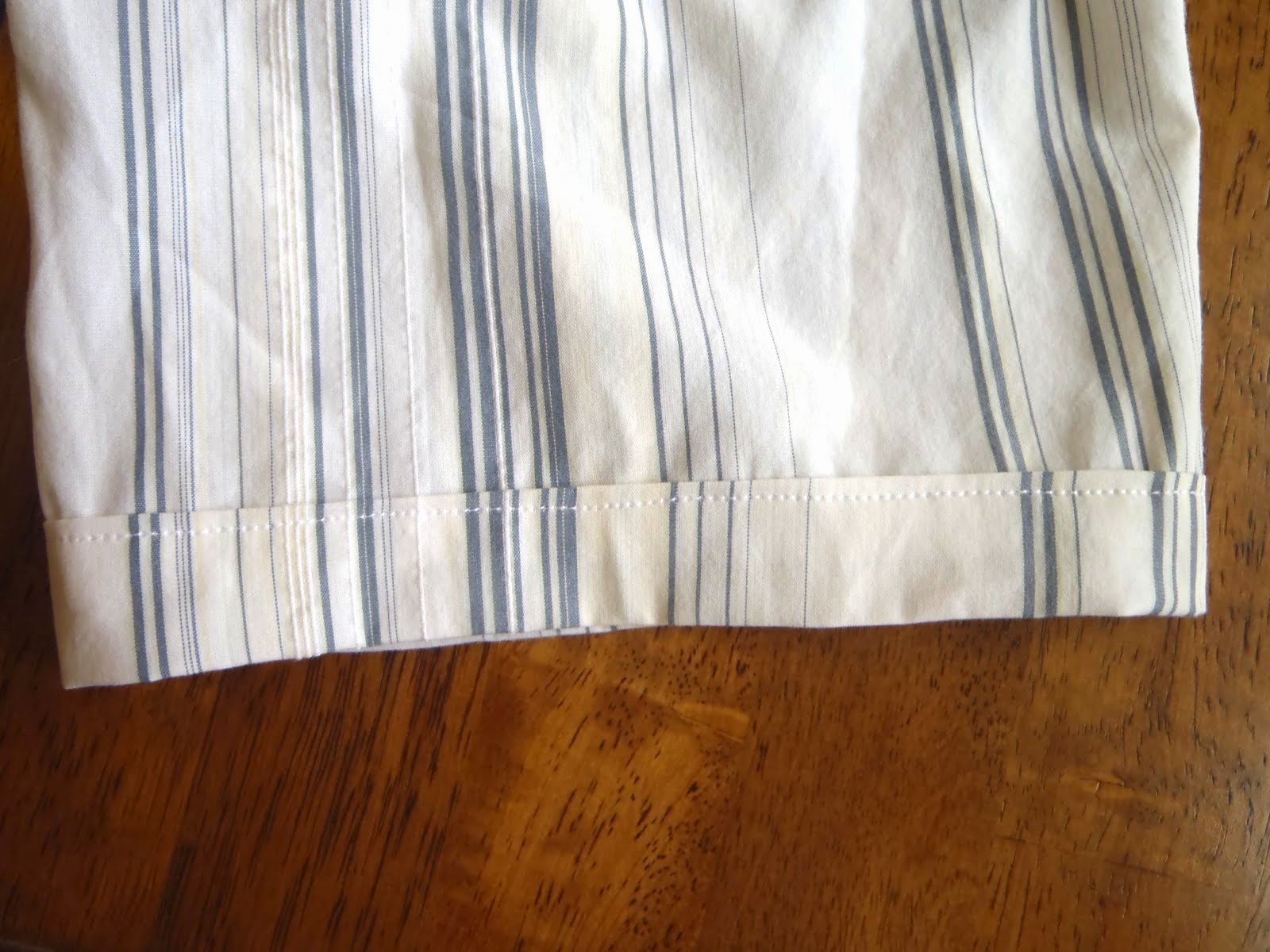 From Scratch Mom Shortening Men's Dress Shirt Sleeves Instructions