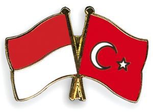 Bendera Indonesia dan Turki