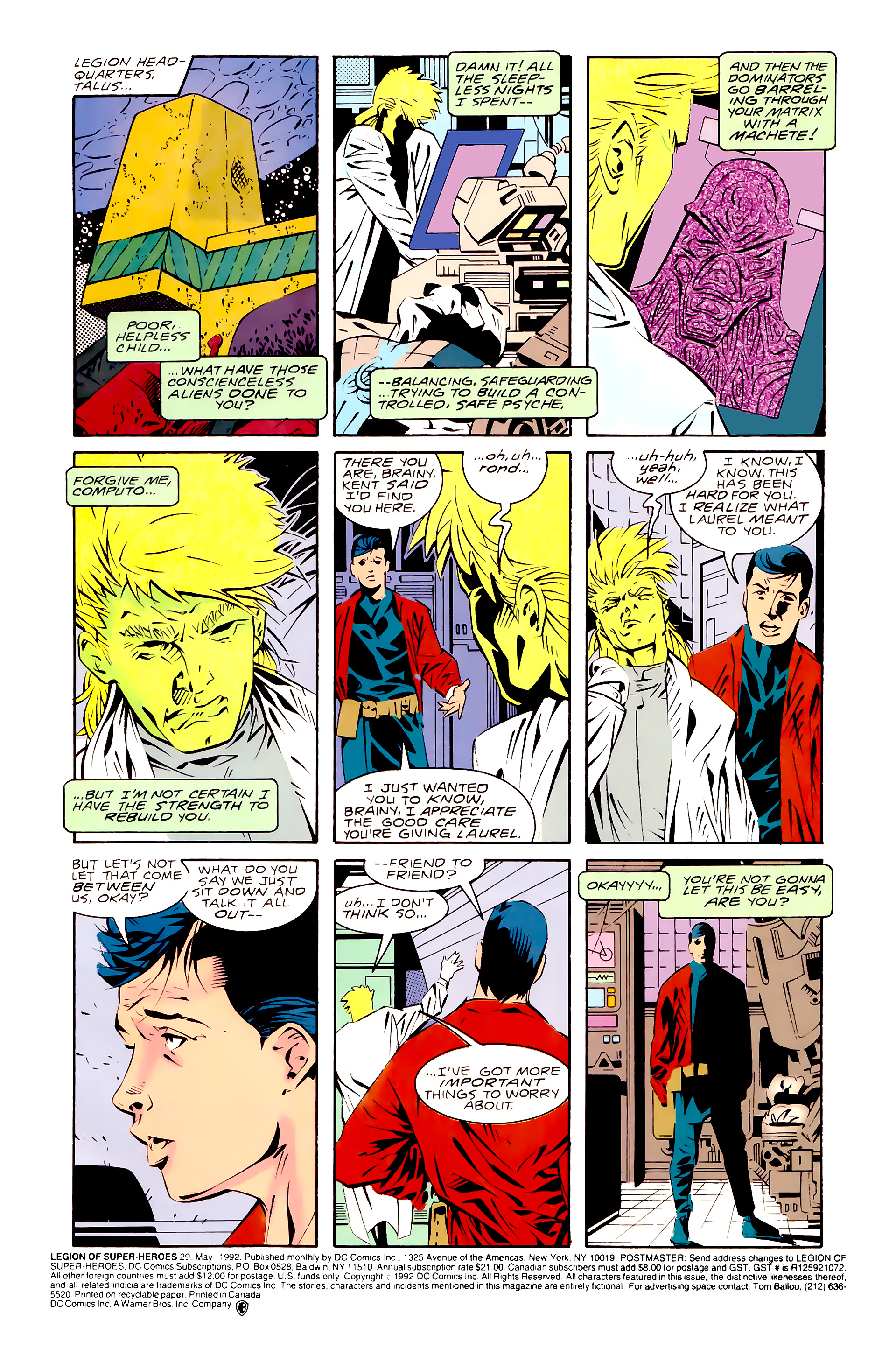 Legion of Super-Heroes (1989) 29 Page 1