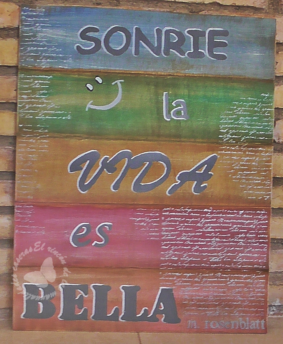 El rincón de las manualidades caseras.: Cómo hacer un cartel de madera