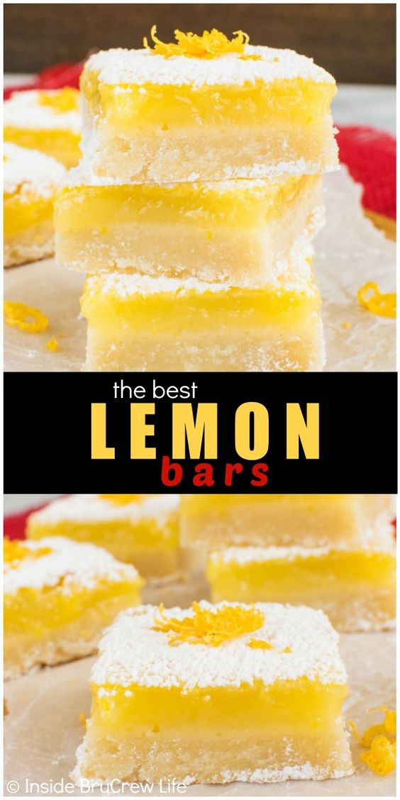 BEST LEMON BARS RECIPES
