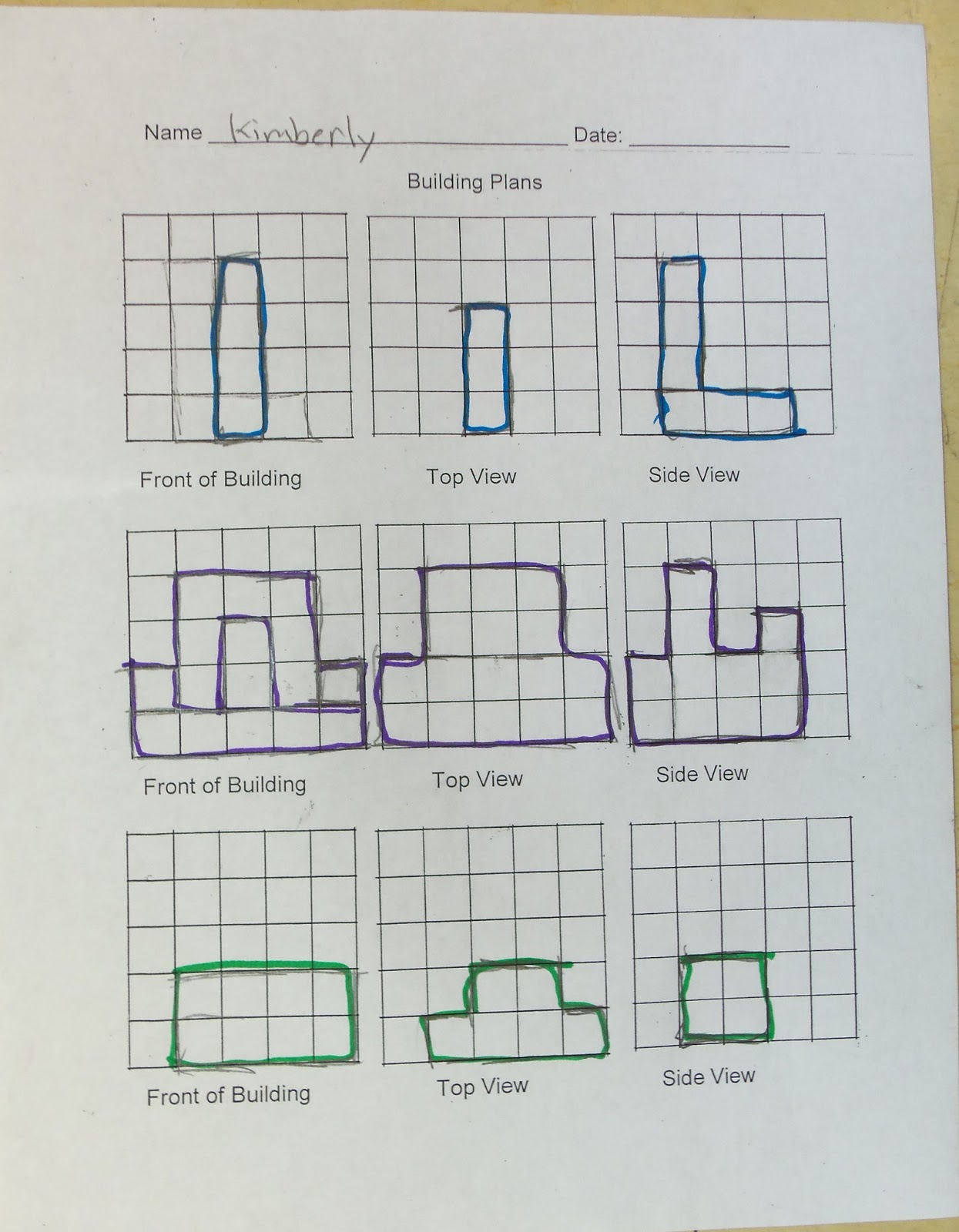Mom and Me Math Activities: 7.G.A.3 Building Plans