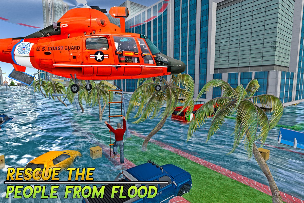 Florida Hurricane Helicopter Rescue Kooky Games