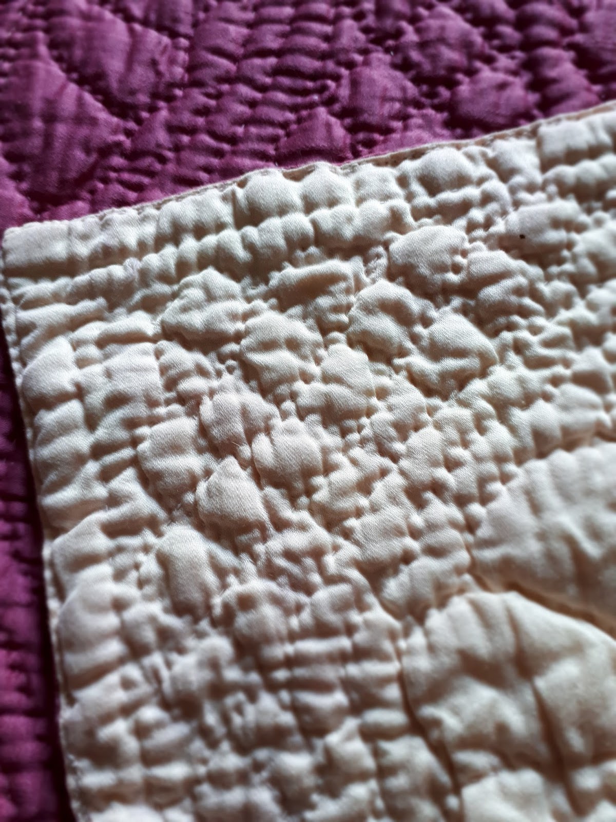 Welsh Quilts Purple and White Durham Quilt