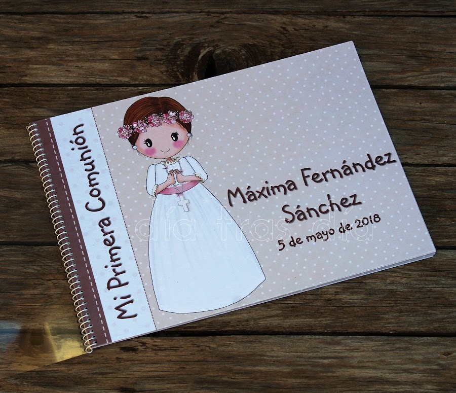 Libro de firmas Primera Comunión personalizado