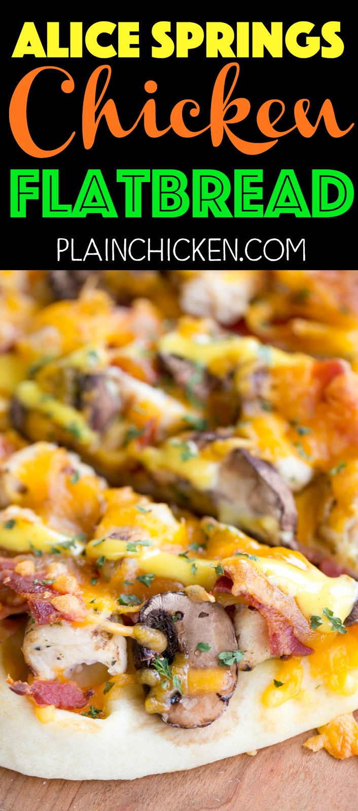 Alice Springs Chicken Flatbread Plain Chicken