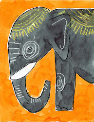 elephant draw tutorial watercolor elephants projects indian drawing painting india paint project easy painted drawn grade pencil materials pastel fun