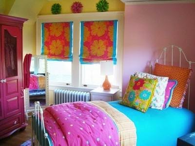 Colorful Teenager Girl Bedroom