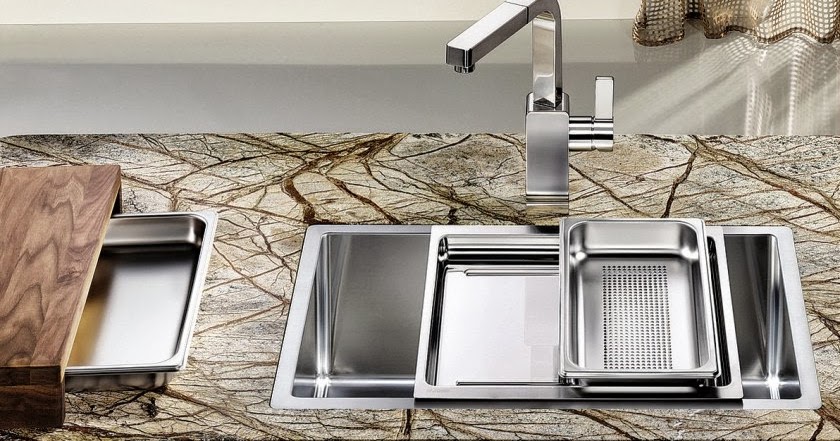 Fregaderos con accesorios cada vez más funcionales - Cocinas con estilo