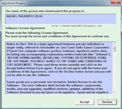 Resetter Epson Me320 Me340 Tx121x T11x T110 T111 T100 T105 R230 L100 Download Driver Printer