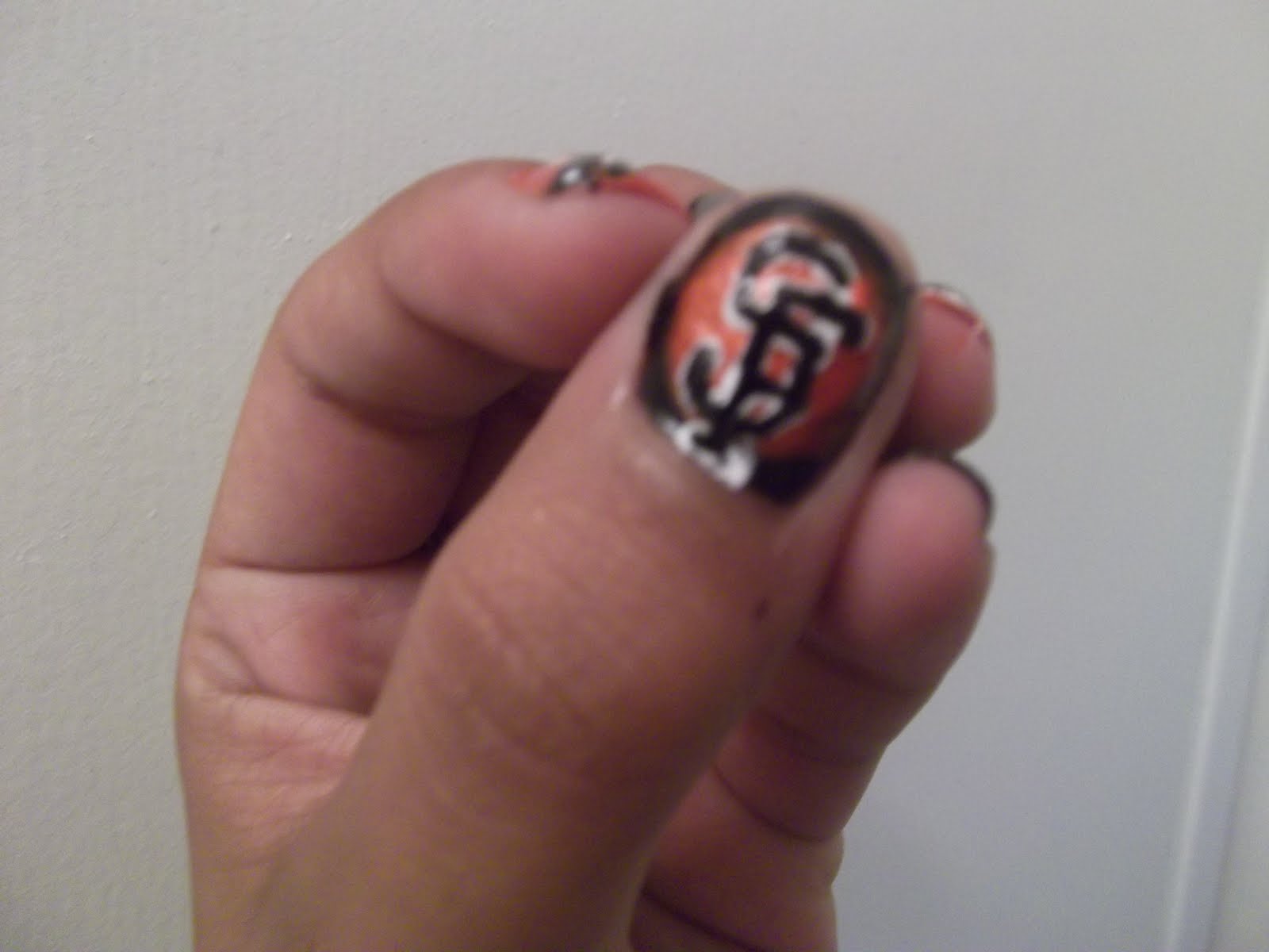 Nail Polish Addict SF Giants Nails