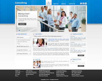 consulting firm webpage design