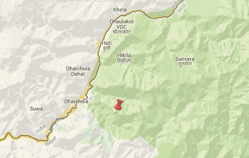 darchula_nepal_Earthquake_map