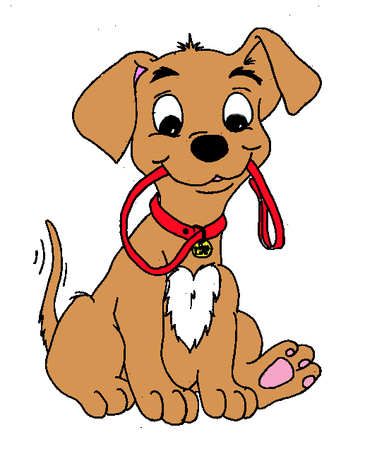 free clipart dog with leash - photo #39