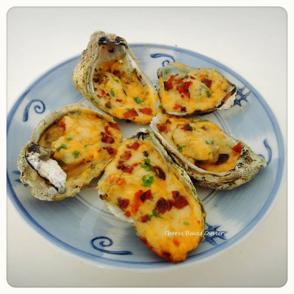 Recipes Collection by Jes Cheesy Baked Oyster