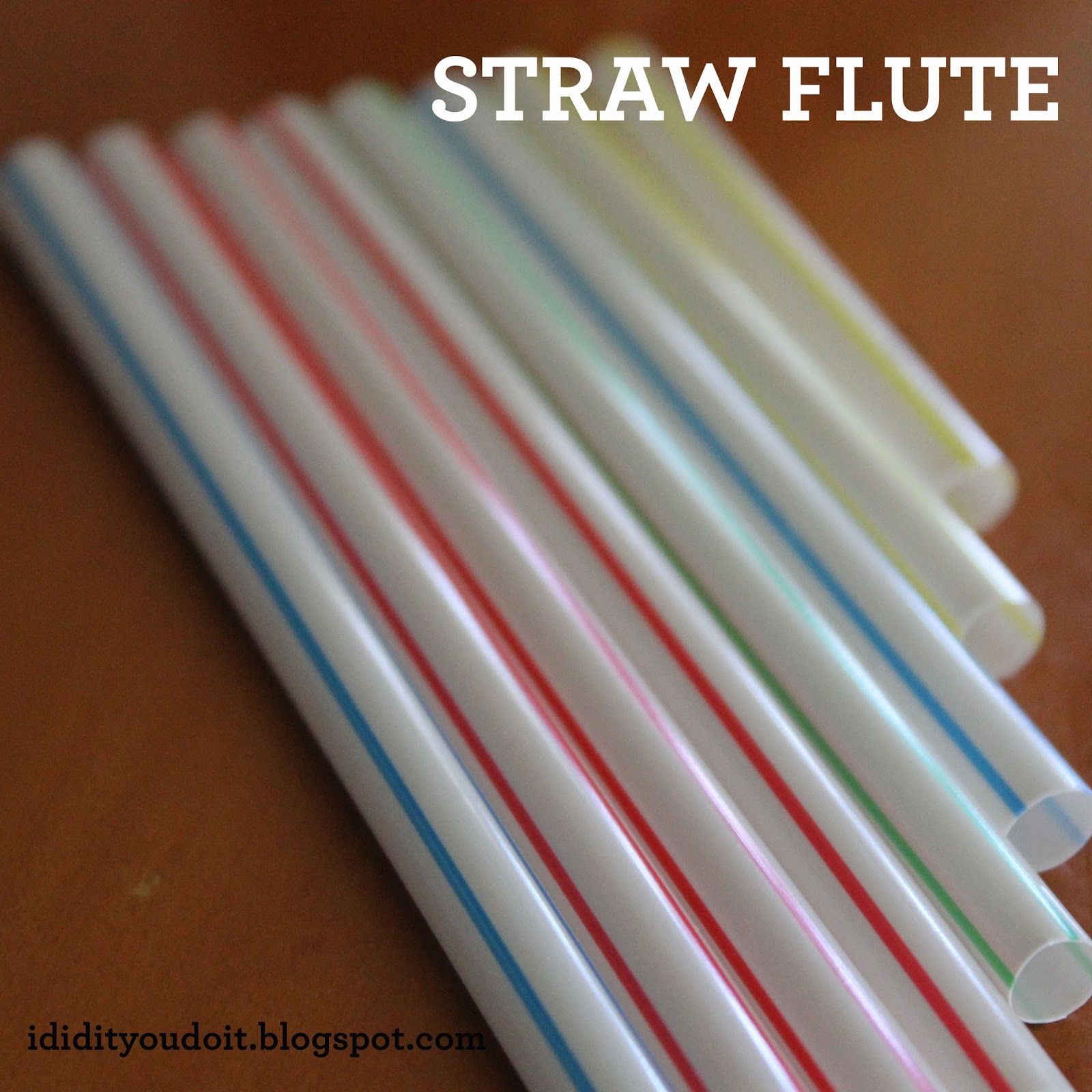 I Did It You Do It Straw Flute