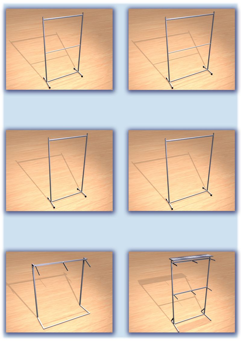 primo steel design CLOTHING RAILS