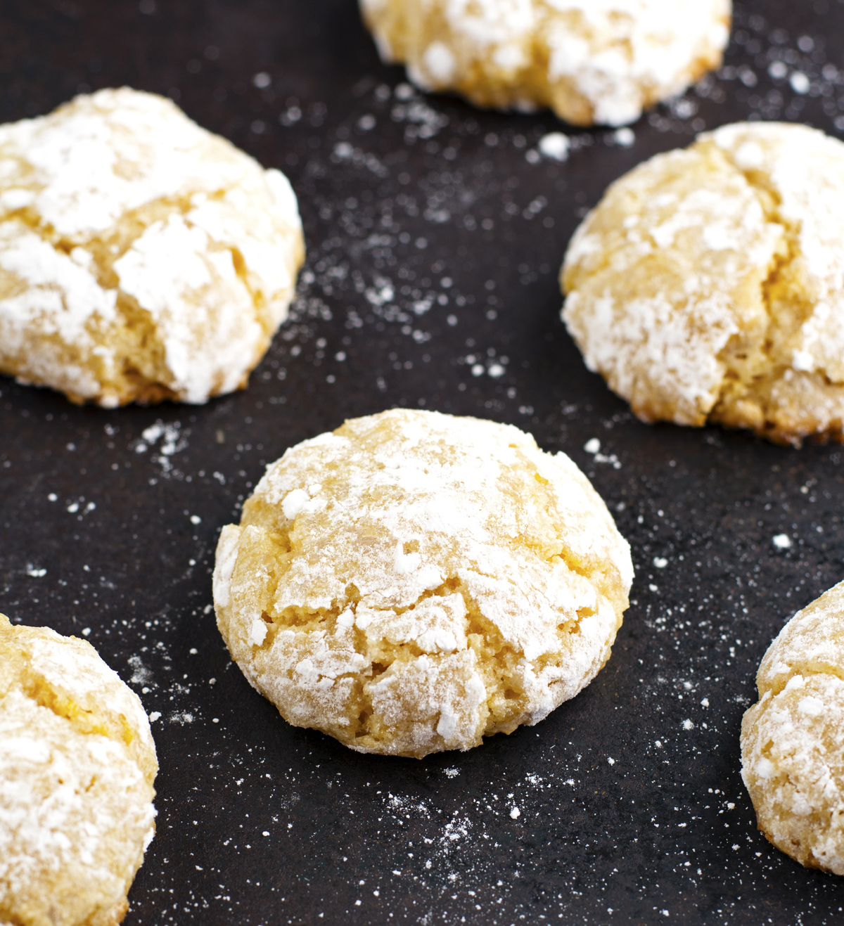 The Iron You Lemon Almond Crinkle Cookies