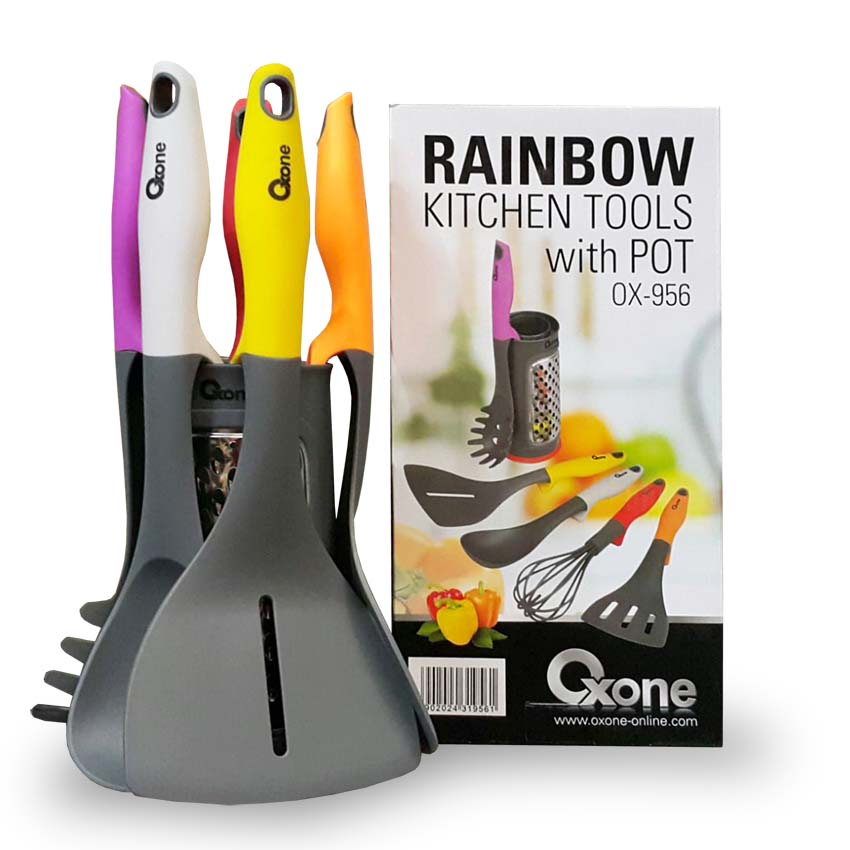 OX-956 Oxone Rainbow Kitchen Tools with Pot