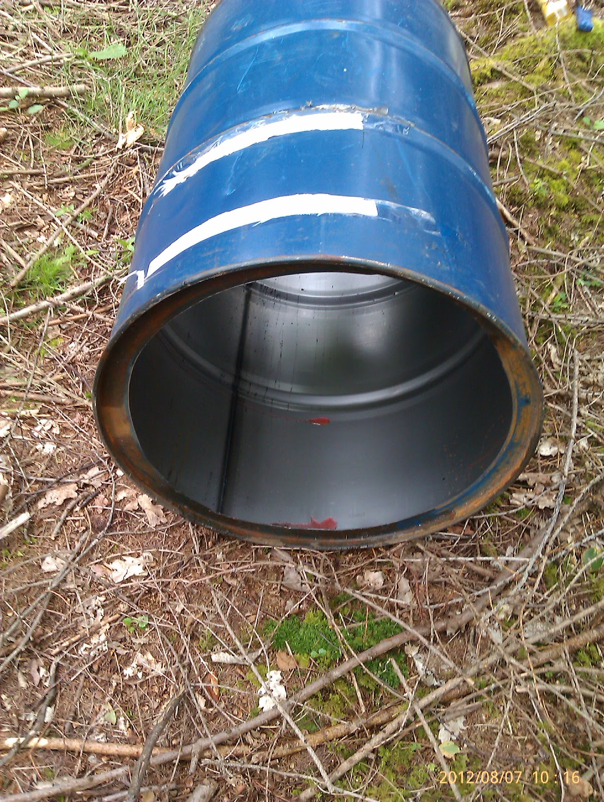 Down in Dens Wood Oil Drum Charcoal Burner Part 1