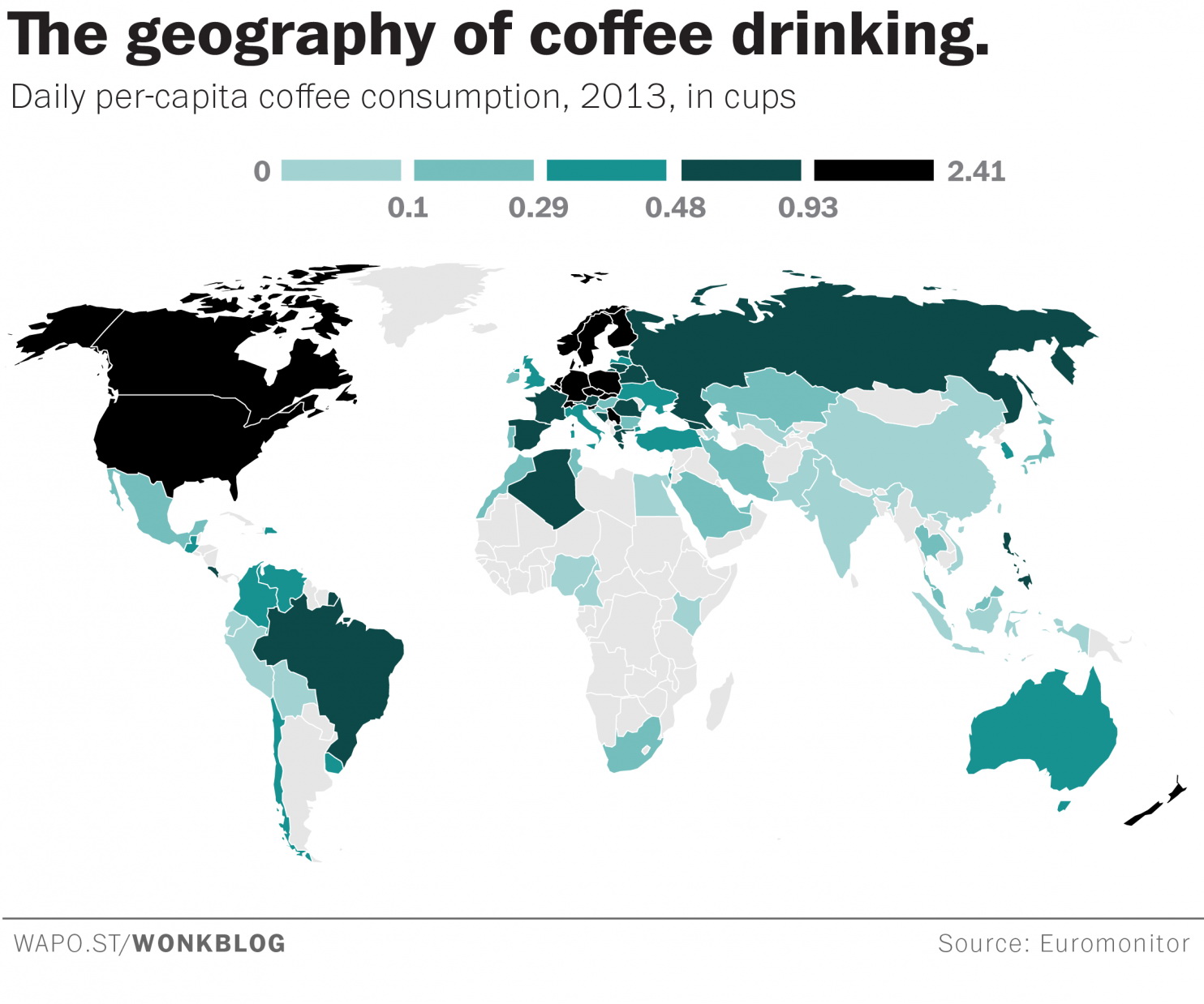 The Geography of Coffee Vivid Maps