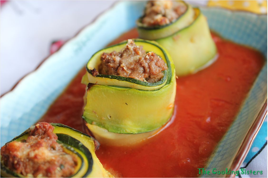 Roulades de courgettes farcies