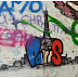 Bergamo i graffiti w barwach narodowych