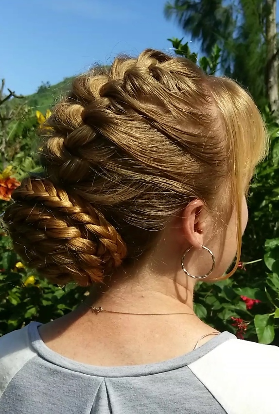 Braids & Hairstyles for Super Long Hair Poofy French braid and